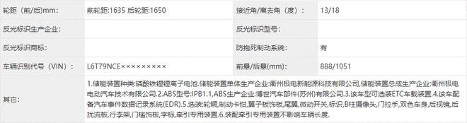 极氪第二款猎装车 极氪007GT完成工信部申报4