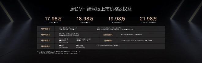 全系标配高阶智驾 唐DM-i智驾版上市17.98万起售2