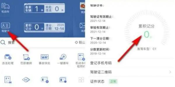 怎么查询驾驶证分数还有多少1